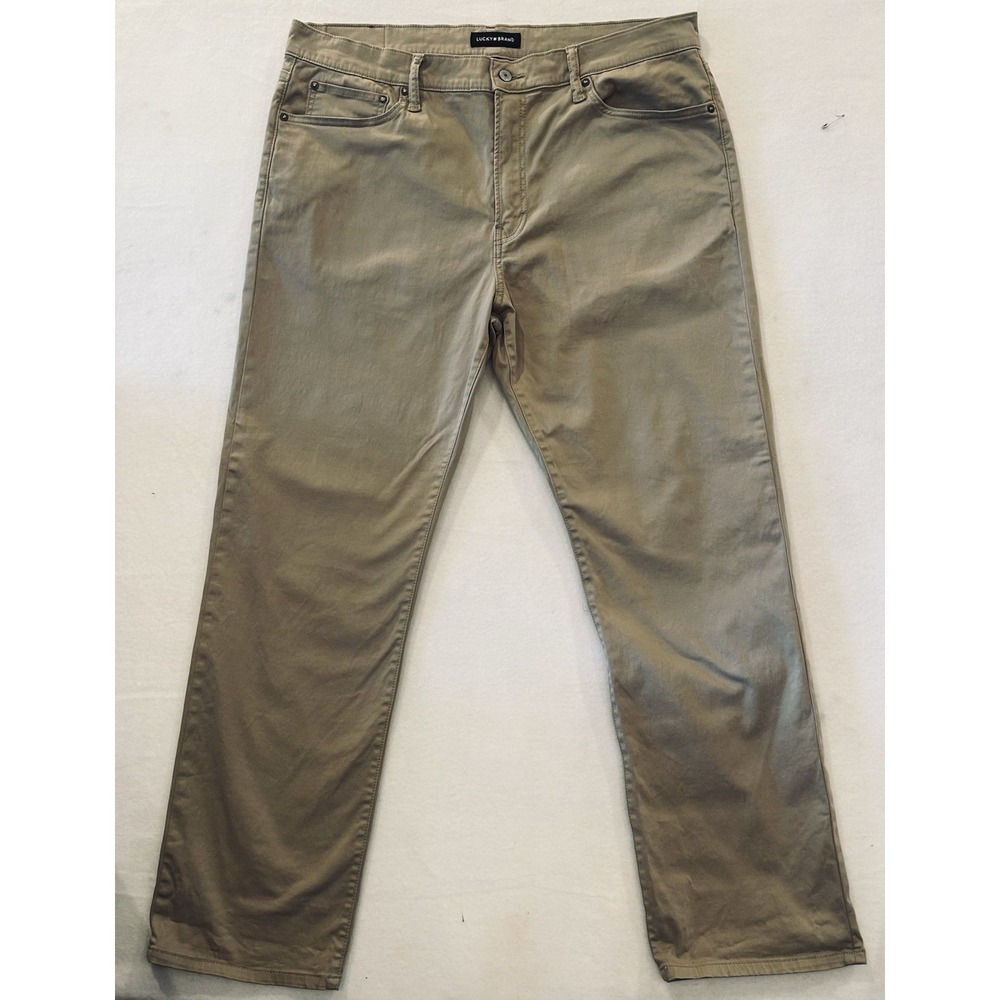 Lucky Brand Men's 363 Vintage Straight Chino Pants Khaki Tan Size 36x32
